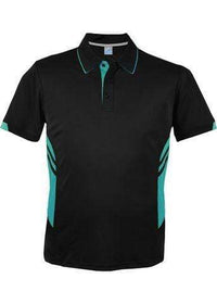 Aussie Pacific Tasman Men's Polo Shirt 1311 Casual Wear Aussie Pacific Black/Teal S 