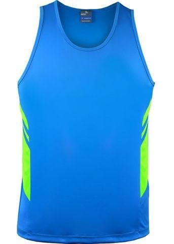 Aussie Pacific Men's Tasman Singlet 1111 Casual Wear Aussie Pacific Cyan/Neon Green S 