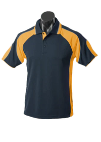 Aussie Pacific Men's Murray Polo Shirt 1300 Casual Wear Aussie Pacific Navy/Gold/Ashe S 