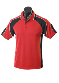 Aussie Pacific Men's Murray Polo Shirt 1300 Casual Wear Aussie Pacific Red/Black/White S 