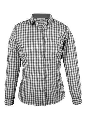 Aussie Pacific Ladies Davenport Long Sleeve Shirt 2908L Corporate Wear Aussie Pacific Charcoal 4 