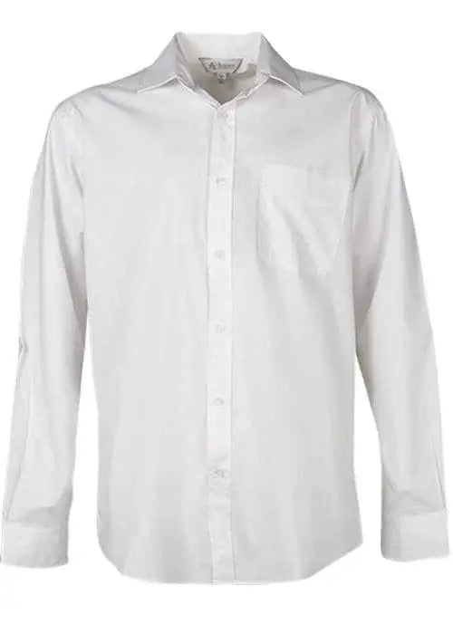 Aussie Pacific Men's Kingswood Long Sleeve Shirt 1910l Corporate Wear Aussie Pacific White XXS 