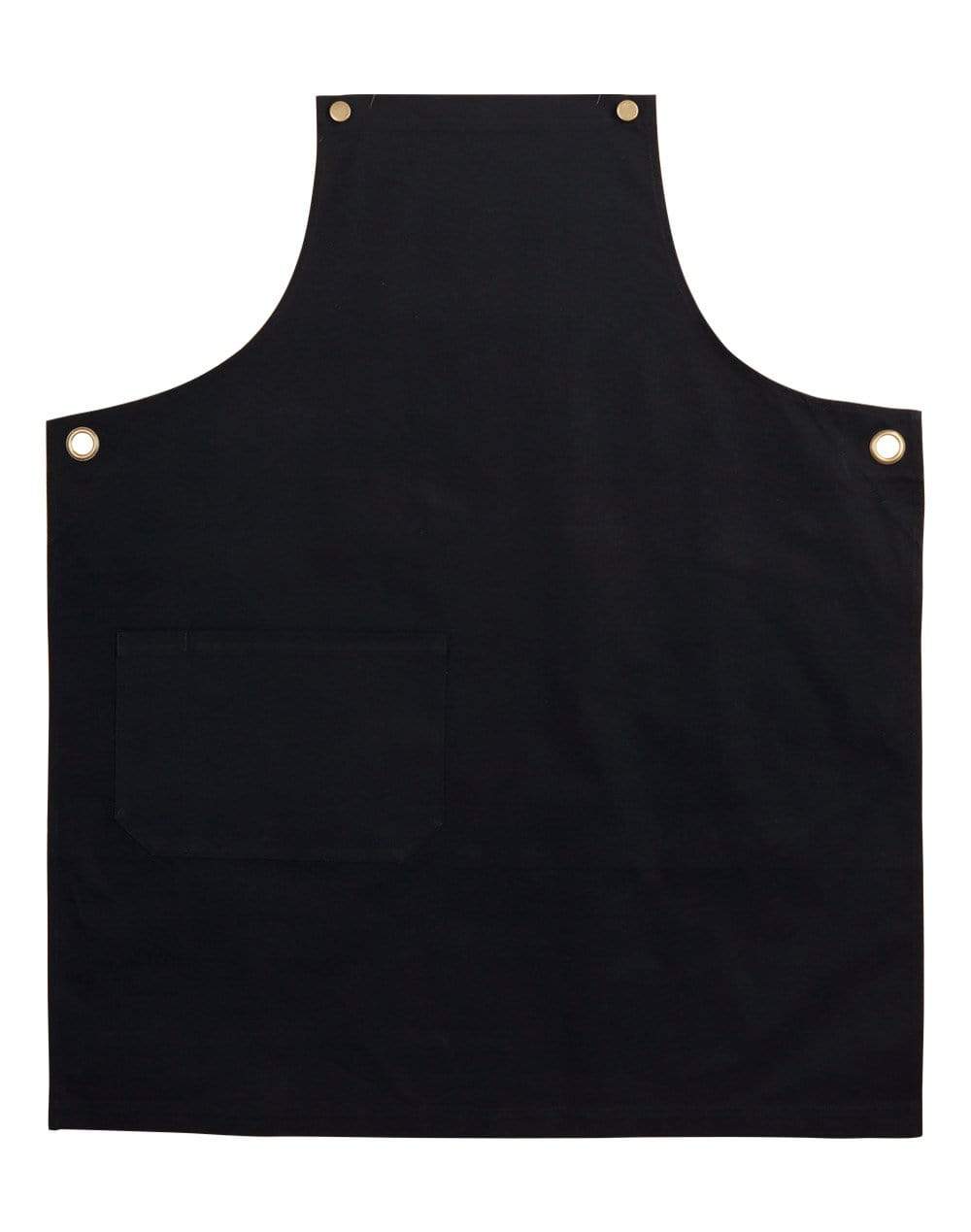 Australian Industrial Wear Hospitality & Chefwear Black BRUNSWICK bib apron m3200