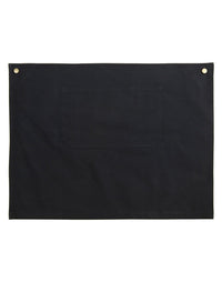 Australian Industrial Wear Hospitality & Chefwear 72cm x 54cm. / Black FITZROY half waist apron m3100