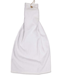 Australian Industrial Wear Work Wear White / 38 x 65 cm GOLF TOWEL with ring & hook TW01A