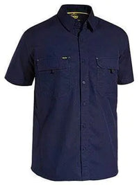 Bisley Workwear Work Wear NAVY (BPCT) / S BISLEY WORKWEAR X AIRFLOW™ RIPSTOP SHIRT SHORT SLEEVE BS1414