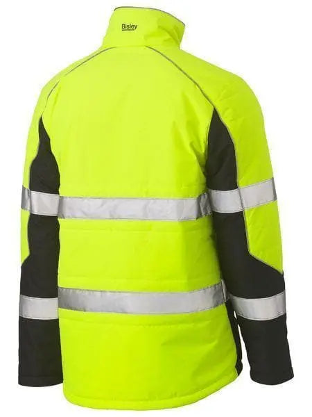 Bisley Workwear Worl Wear Bisley TAPED TWO TONE HI VIS PUFFER JACKET BJ6829T