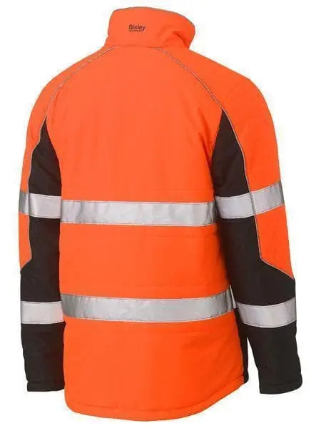 Bisley Workwear Worl Wear Bisley TAPED TWO TONE HI VIS PUFFER JACKET BJ6829T