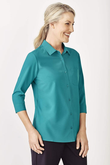 Biz Care Womens Easy Stretch 3/4 Sleeve Shirt CS951LT - Simply Scrubs Australia