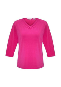 Biz Collection Corporate Wear Fuchsia / 6 Biz Collection Women’s Lana 3/4 Sleeve Top K819lt