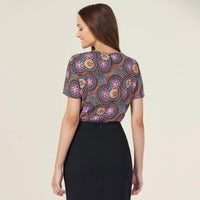 NNT Bush Tucker Indigenous Print Blouse CATUSV - City Workwear