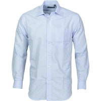 DNC Workwear Corporate Wear Light Blue / 37 DNC WORKWEAR Men’s Tonal Stripe Long Sleeve Shirt 4156