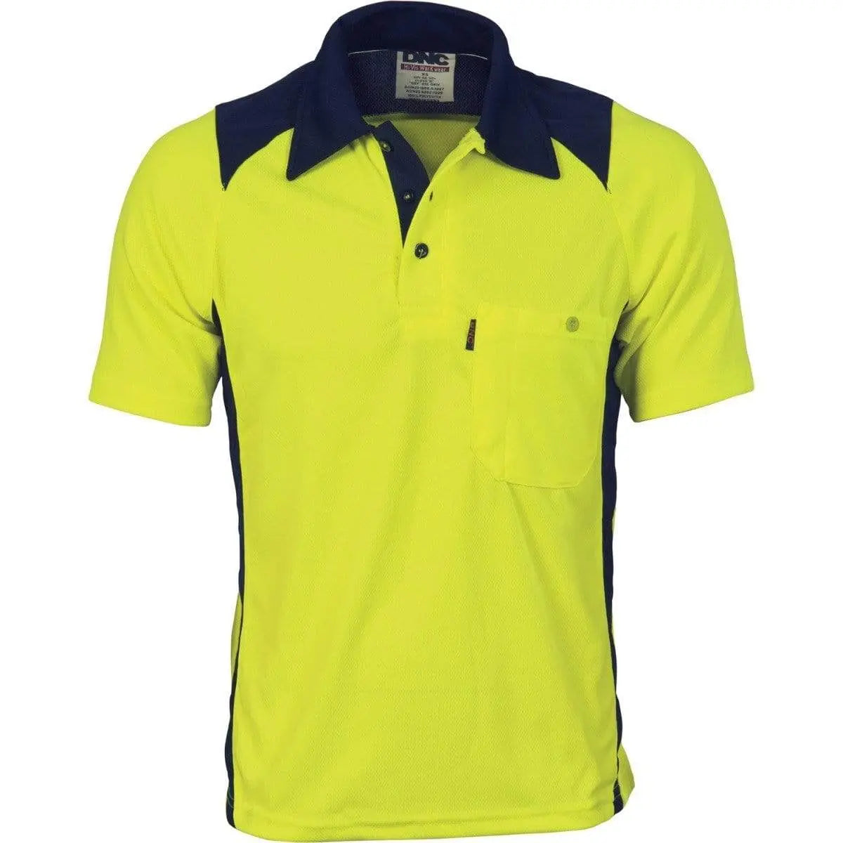 DNC Workwear Work Wear DNC WORKWEAR Cool Breathe Short Sleeve Action Polo Shirt 3893
