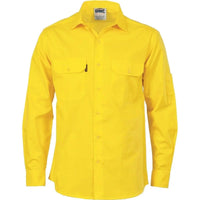 DNC Workwear Work Wear DNC WORKWEAR Cool-Breeze Cotton Long Sleeve Work Shirt 3208