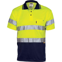 DNC Workwear Work Wear DNC WORKWEAR Hi-Vis D/N Cool Breathe Polo Shirt With 3M 8906 R/Tape - Short Sleeve 3911