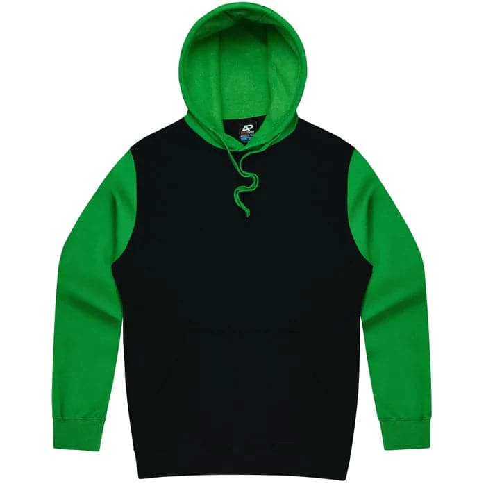 Aussie Pacific Monash Men's Hoodies 1530  Aussie Pacific BLACK/KAWA GREEN S 