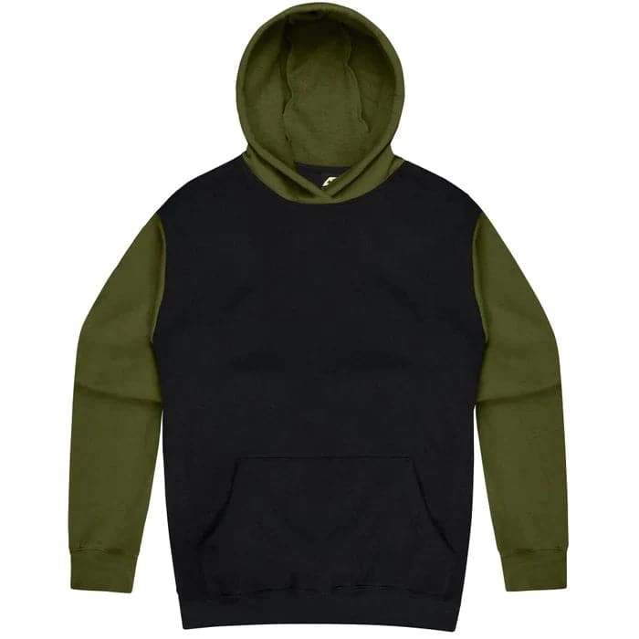 Aussie Pacific Monash Kids Hoodie 3530  Aussie Pacific BLACK/MILITARY GREEN 4 