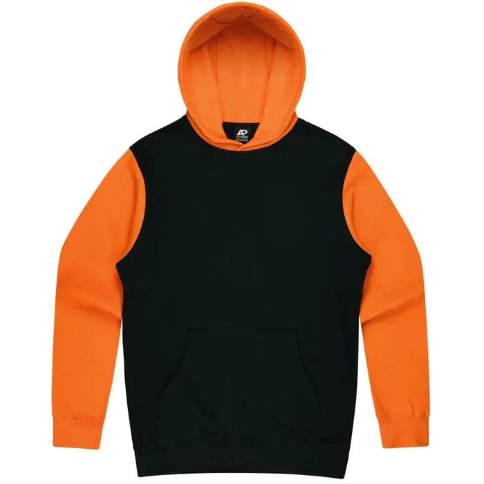 Aussie Pacific Monash Kids Hoodie 3530  Aussie Pacific BLACK/ELECTRIC ORANGE 4 