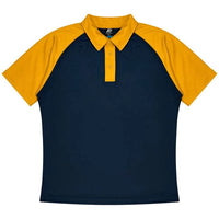 Aussie Pacific Manly Mens Polo 1318  Aussie Pacific NAVY/GOLD S 