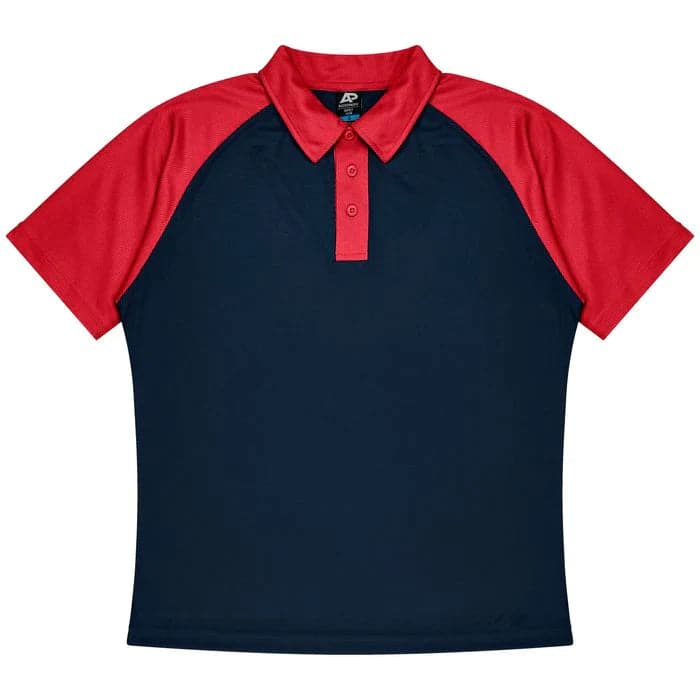 Aussie Pacific Manly Mens Polo 1318  Aussie Pacific NAVY/RED S 