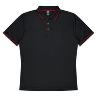 Aussie Pacific Cottesloe Men's Polo Shirt 1319  Aussie Pacific BLACK/RED S 