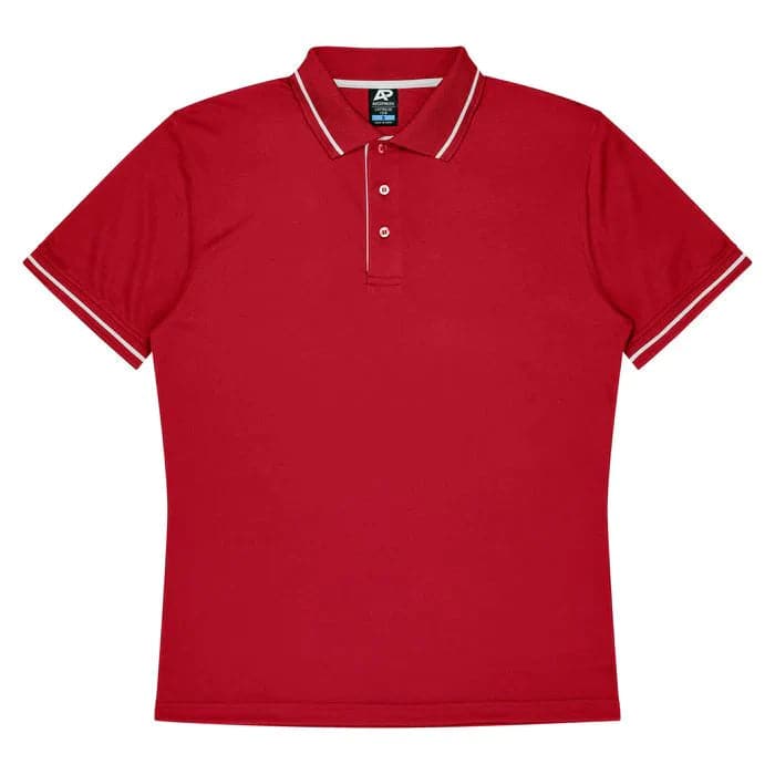 Aussie Pacific Cottesloe Men's Polo Shirt 1319  Aussie Pacific RED/WHITE S 