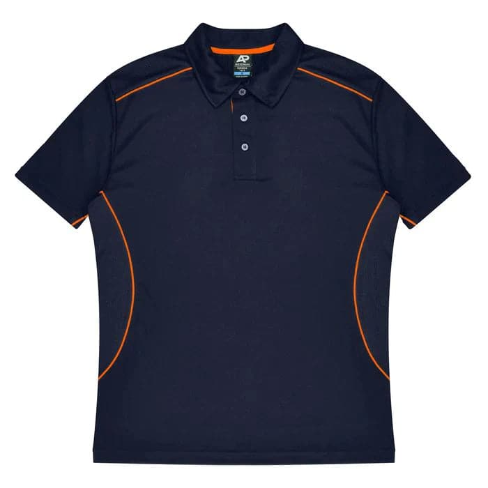 Aussie Pacific Kuranda Men's Polo Shirt 1323  Aussie Pacific NAVY/FLURO ORANGE S 