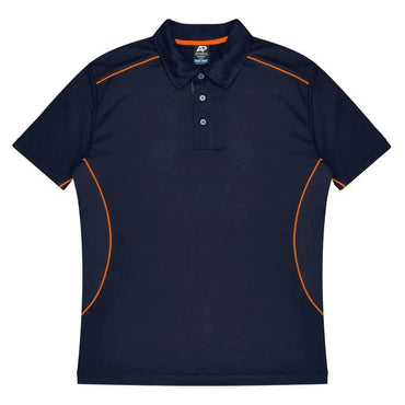 Aussie Pacific Kuranda Men's Polo Shirt 1323  Aussie Pacific NAVY/FLURO ORANGE S 