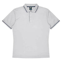 Aussie Pacific Cottesloe Kids Polo Shirt 3319  Aussie Pacific WHITE/NAVY 4 