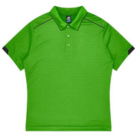 Aussie Pacific Currumbin Kids Polo Shirt 3320  Aussie Pacific KAWA GREEN/BLACK 4 