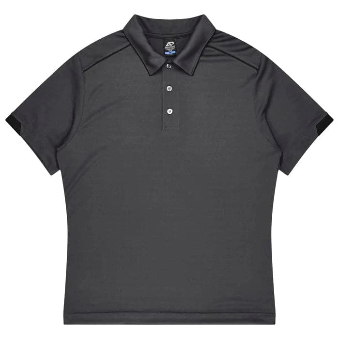 Aussie Pacific Currumbin Kids Polo Shirt 3320  Aussie Pacific SLATE/BLACK 4 