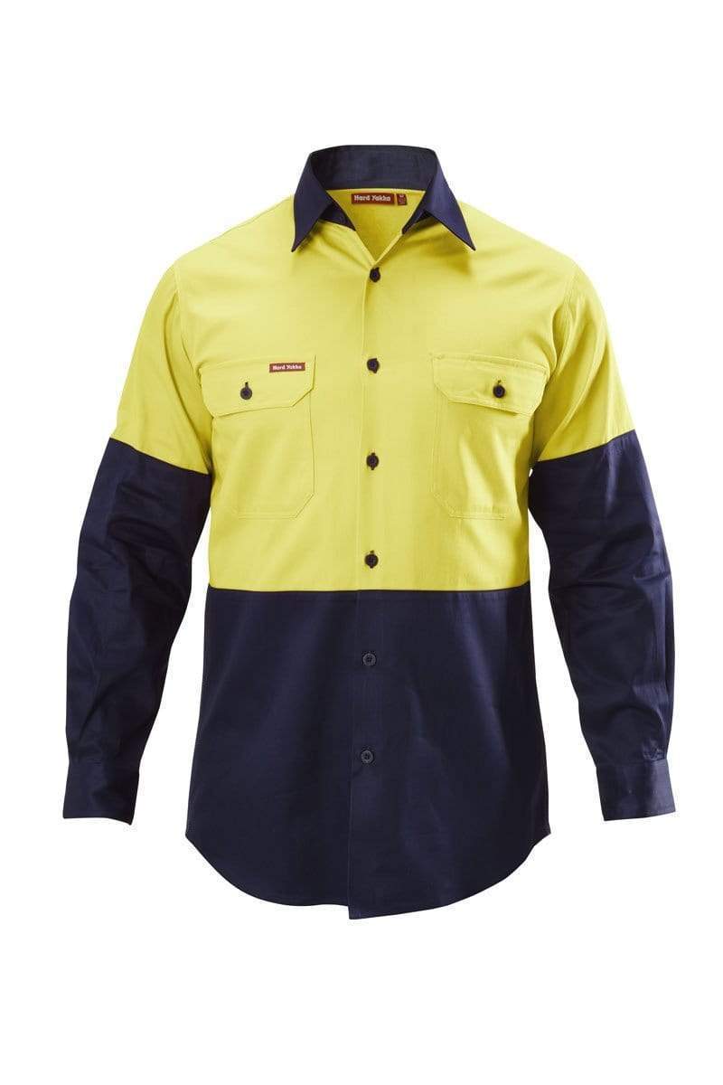 Hard Yakka Work Wear Hard Yakka SHIRT LS HV 2T Y07982