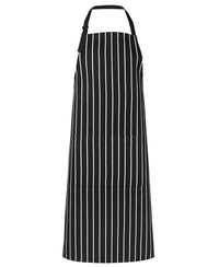 Jb's Wear Hospitality & Chefwear Black/White / BIB 86 x 93cm JB'S Bib Striped Apron 5BS