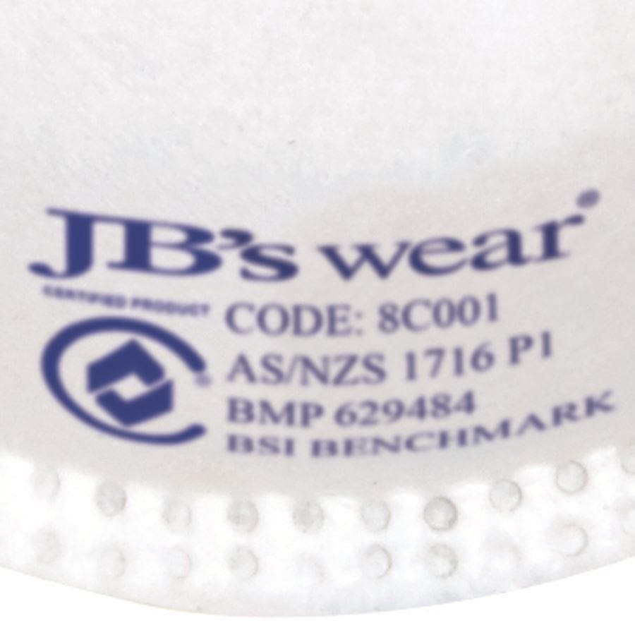 Jb's Wear PPE P1 Respirator (20pc) 8C001