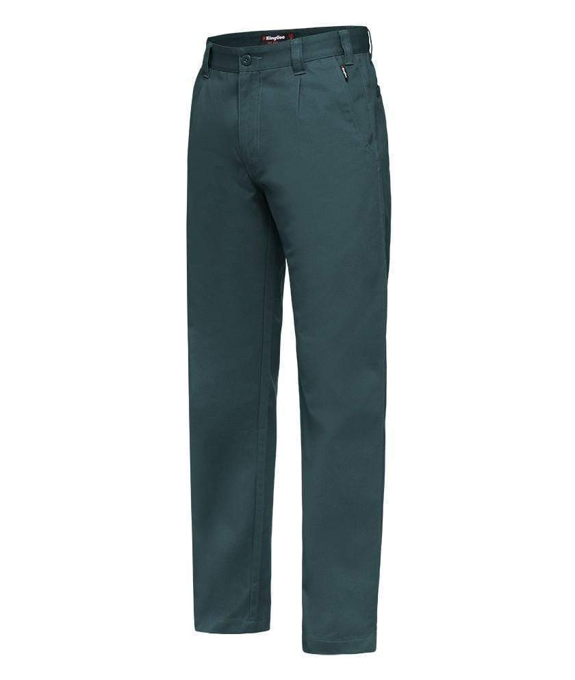 KingGee Work Wear Green / 74S KingGee Steel Tuff Drill Trouser K03010