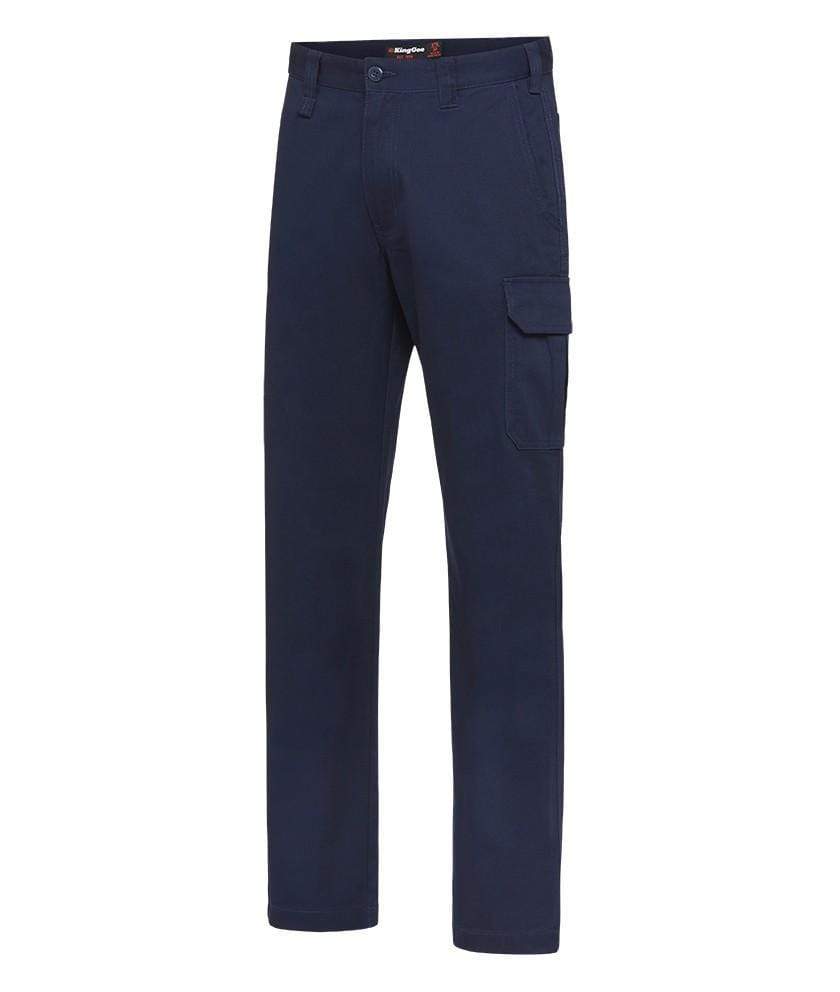 KingGee Work Wear Navy / 77 R KingGee Stretch Cargo Drill Pant  K03030