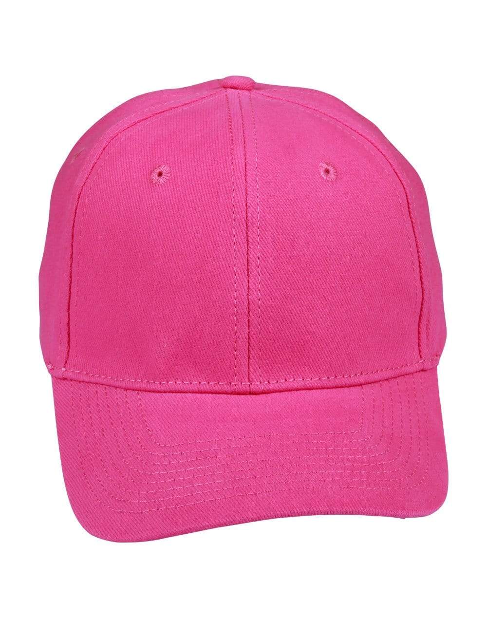 Winning Spirit Active Wear Hot Pink / One size Heavy Brushed Cotton Cap Ch01