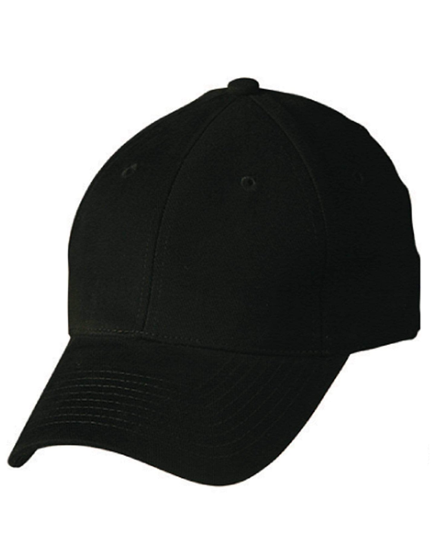 Winning Spirit Active Wear Black / One size Heavy Brushed Cotton Cap With Buckle Ch35