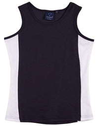 Winning Spirit Casual Wear Navy/White / 14 WINNING SPIRIT TEAMMATE SINGLET Ladies  TS17