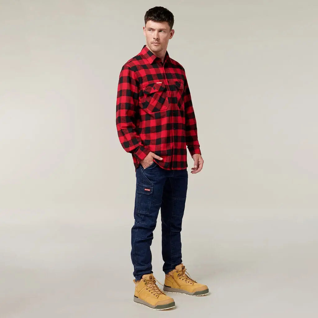 Hard Yakka Long Sleeve Check Flannel Shirt  Y07295 - City Workwear