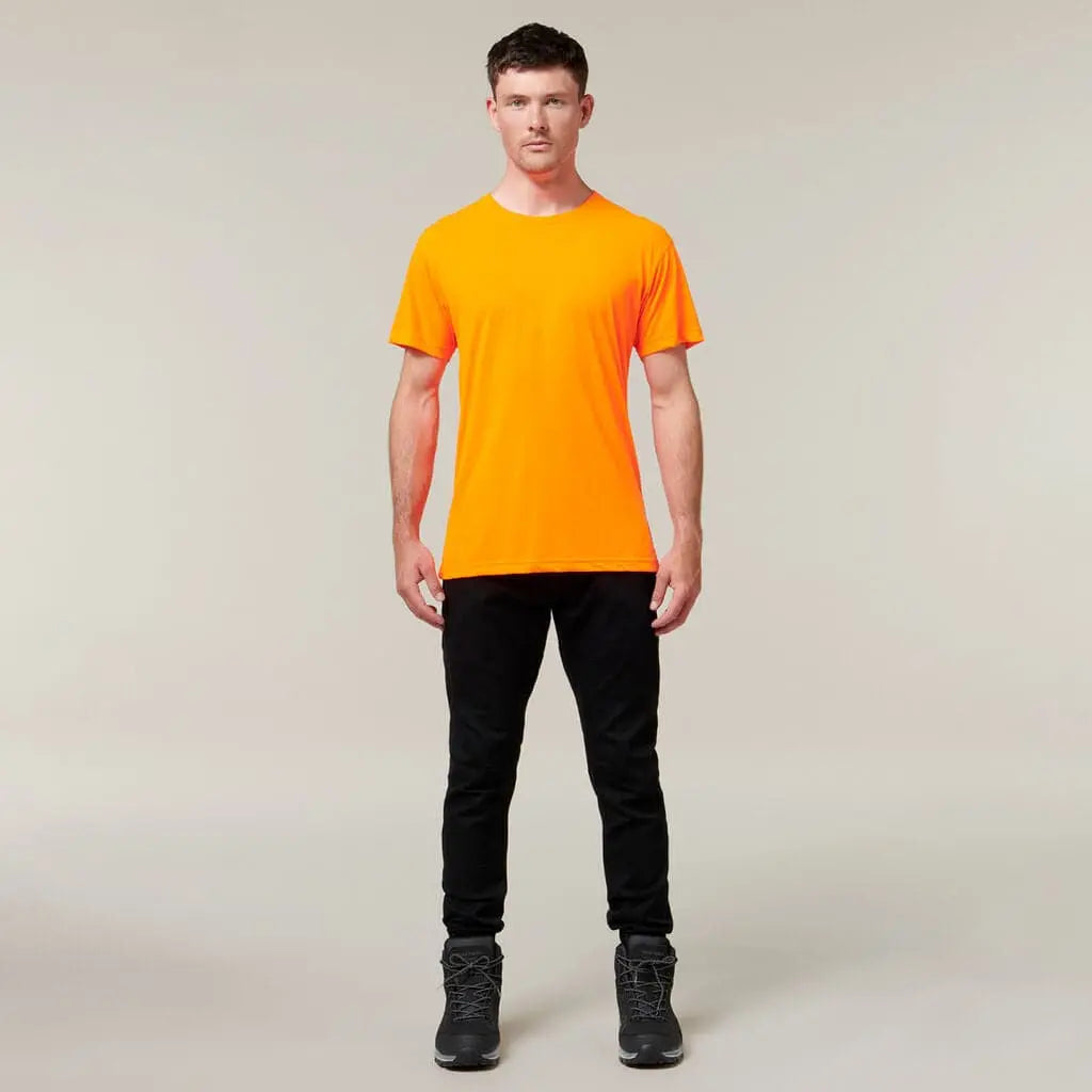Hard Yakka 3056 Short Sleeve Neon Tee Y19575 - City Workwear